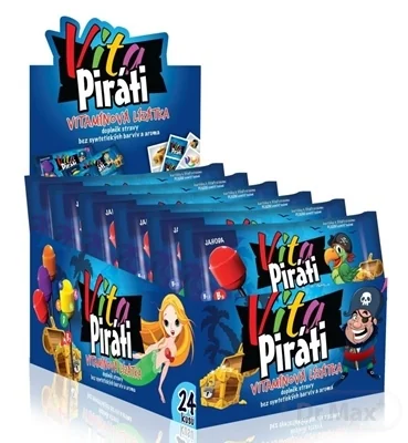 Biotter VitaPiráti vitamínové lízanky 4×6 ks, lízanky