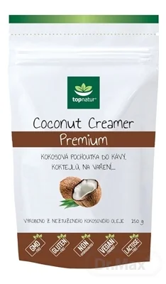 topnatur COCONUT CREAMER Premium 1×150 ml, kokosová pochúťka do kávy
