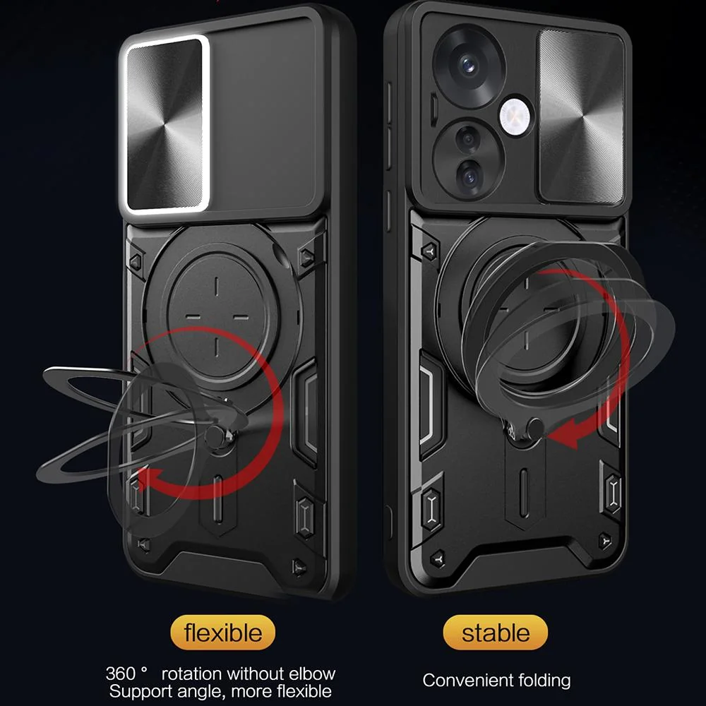 Pancierové puzdro pre Oppo Reno13 - Červená 1x30 tbl, Hybrid Armor Camshield