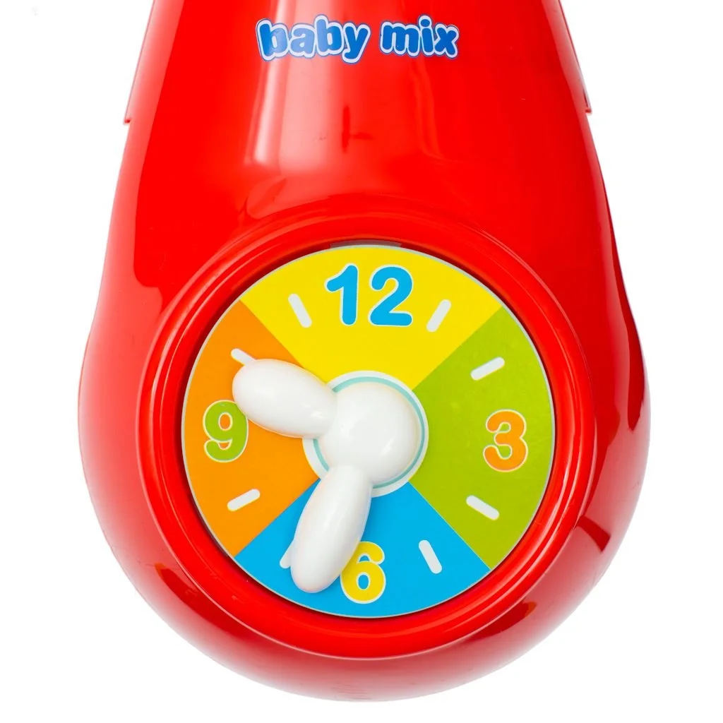 Kolotoč nad postieľku so svetelným projektorom Baby Mix červený ,