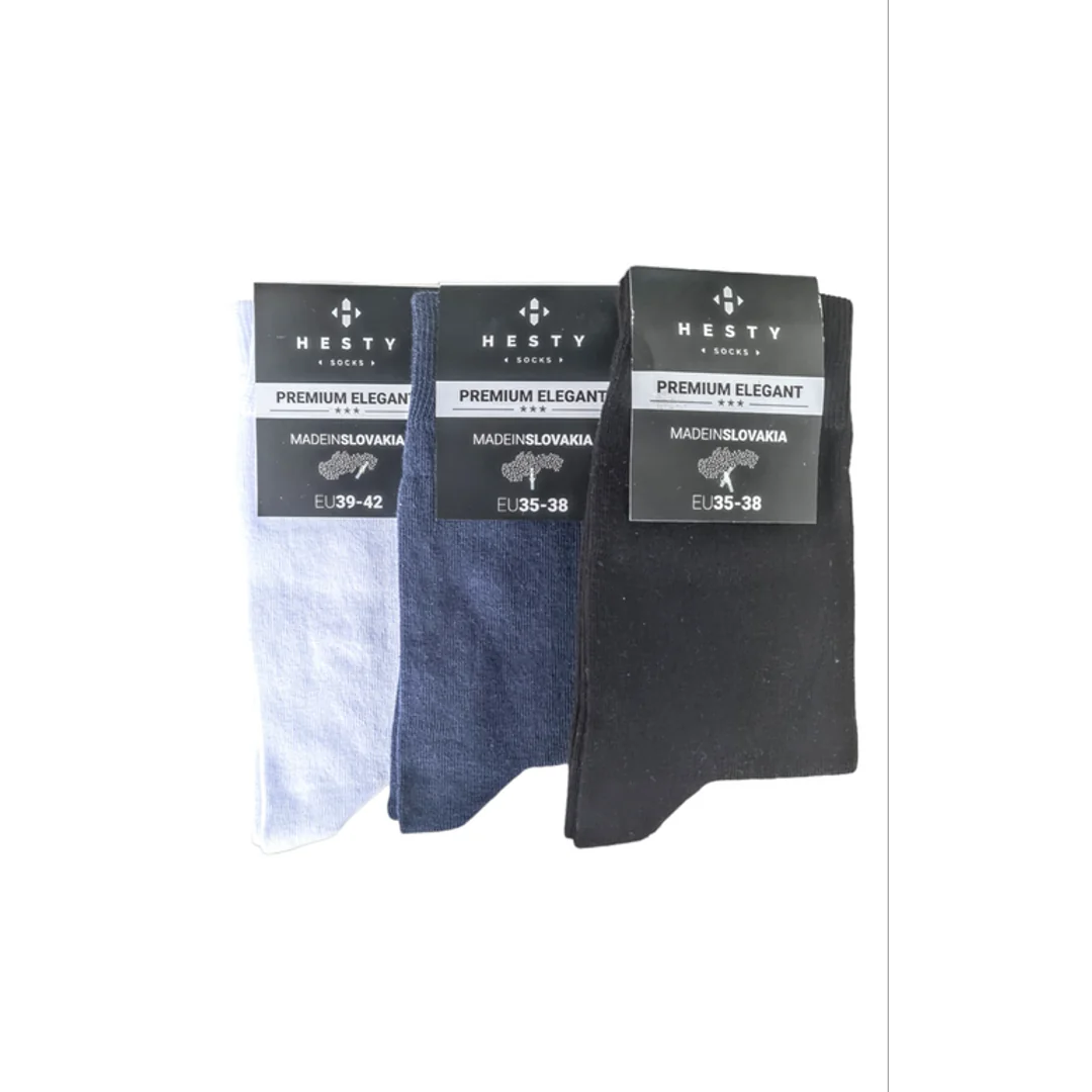 HESTY ponožky premium elegant - Veľkosť 39-42 modrá