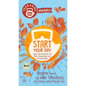 TEEKANNE BIO Start Your Day 1×36 g, bylinný čaj