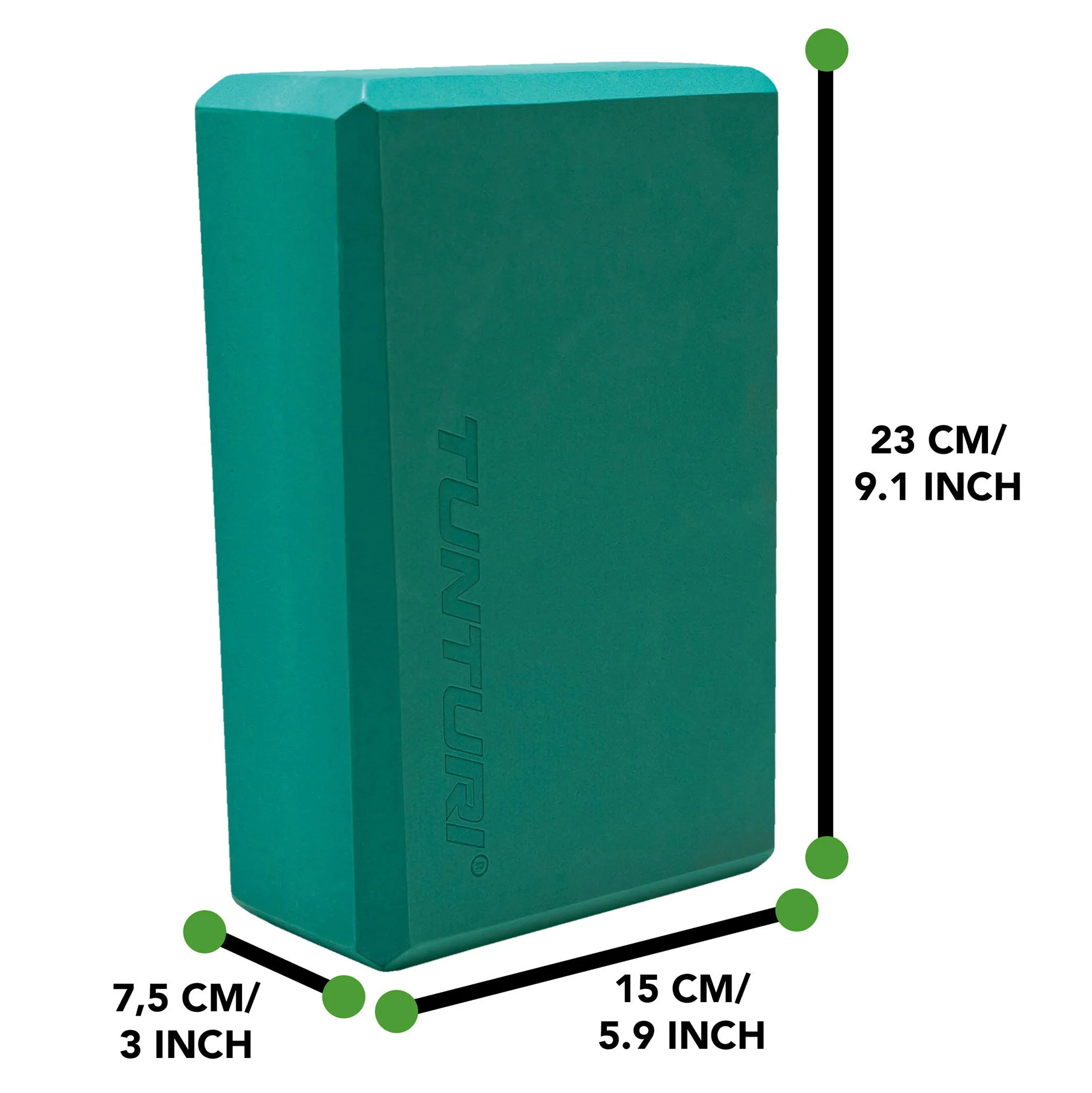 Joga tehlička Yoga Block azúrová