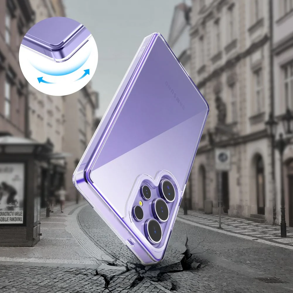 Tech-Protect Flexair Hybrid kryt na Samsung Galaxy S25 Ultra, priesvitný ný