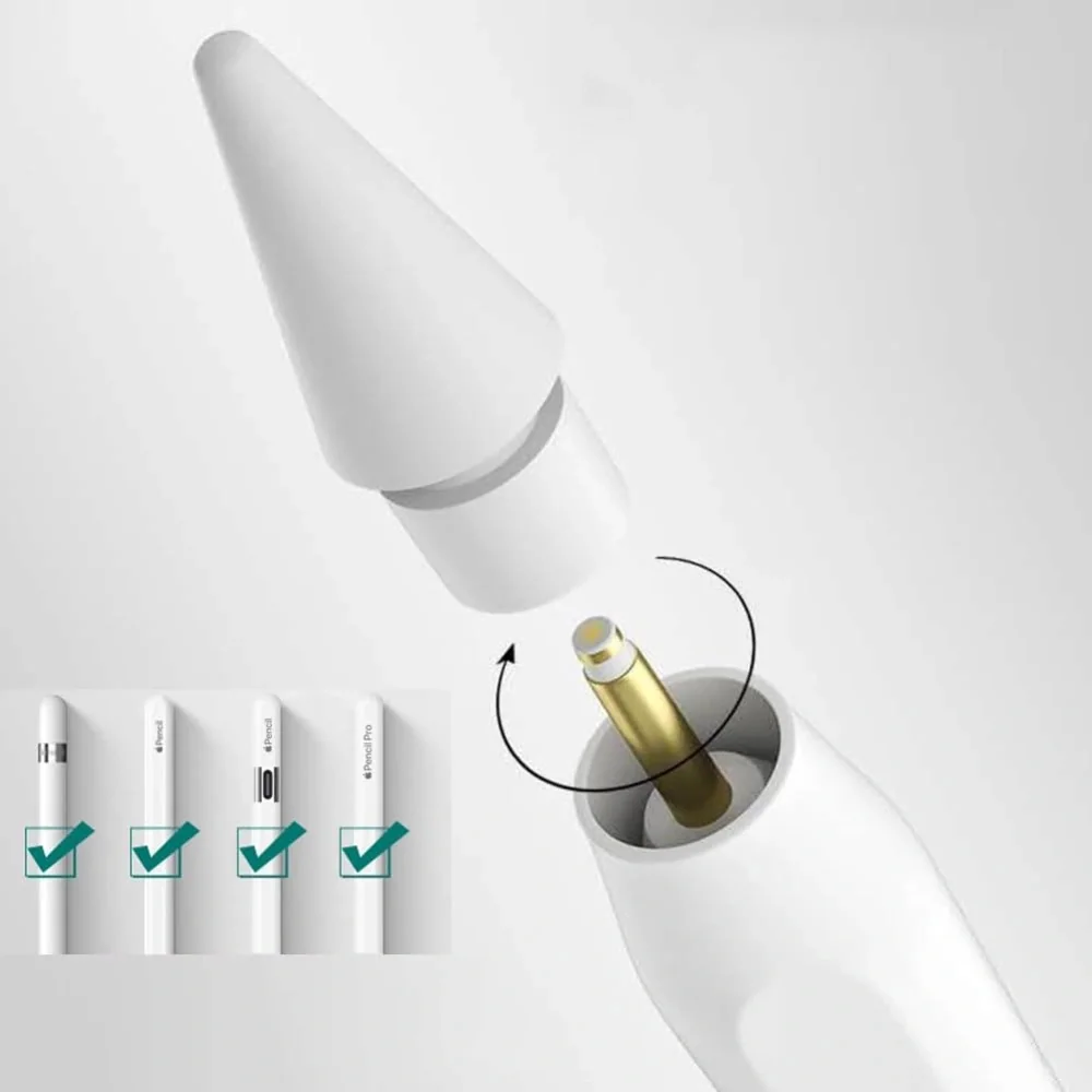 Tech-Protect Stylus Tips náhradné hroty pre Apple Pencil 4ks, biele