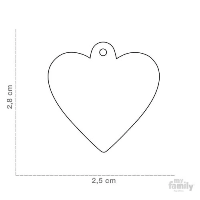 MF SMALL HEART GLITTER GOLD 2,8x2,5cm gravírovateľný prívesok