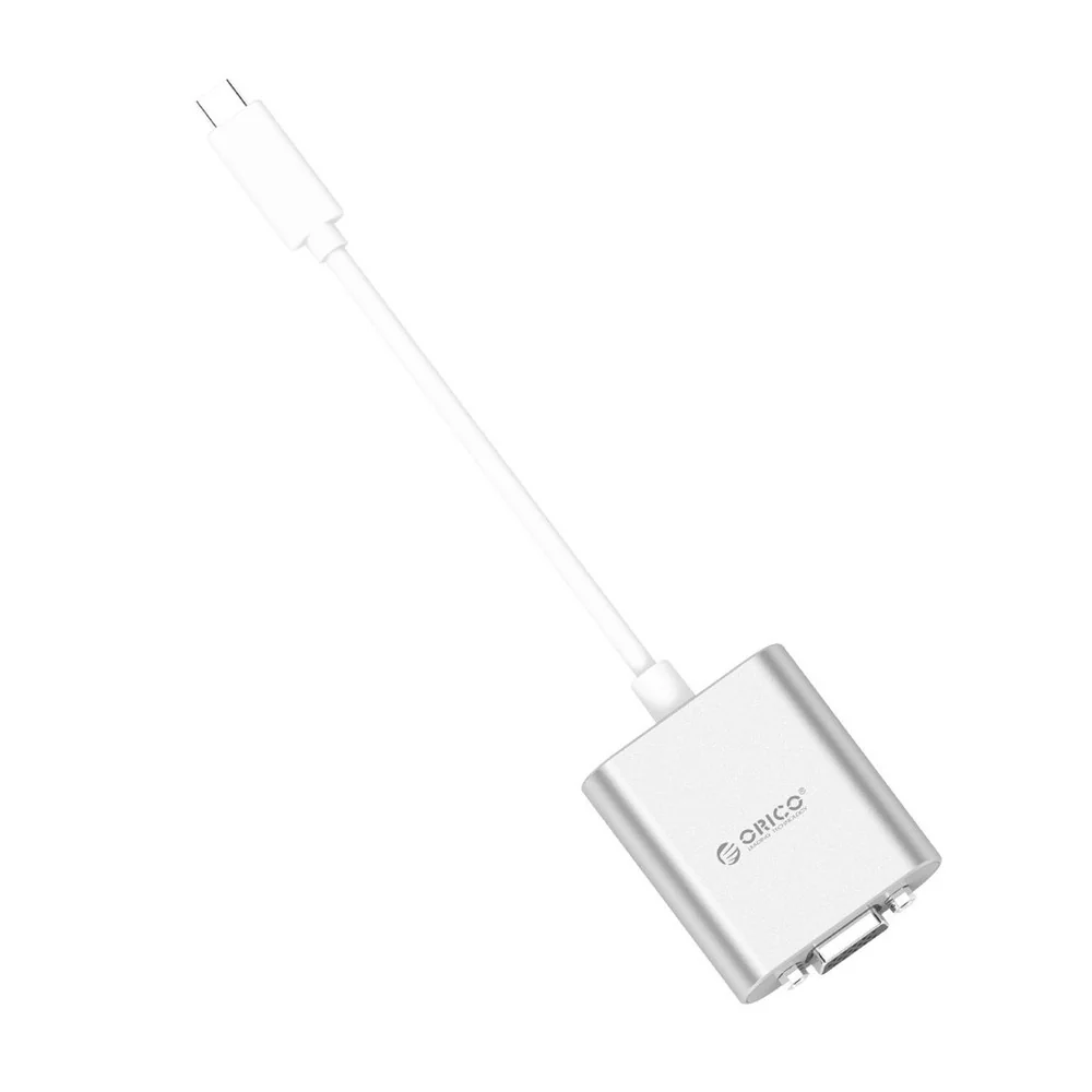 Orico PTAV adaptér USB-C / 3.5mm - VGA, biely