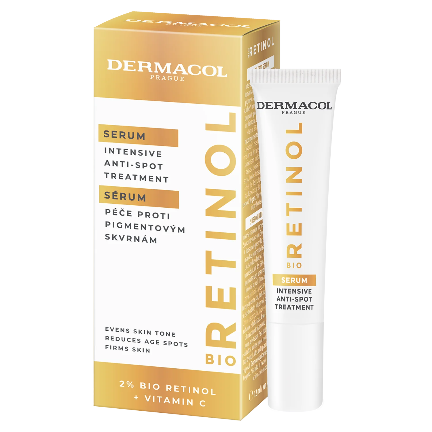 Dermacol Bio Retinol sérum na pigmentové škvrny 1×12 ml, sérum