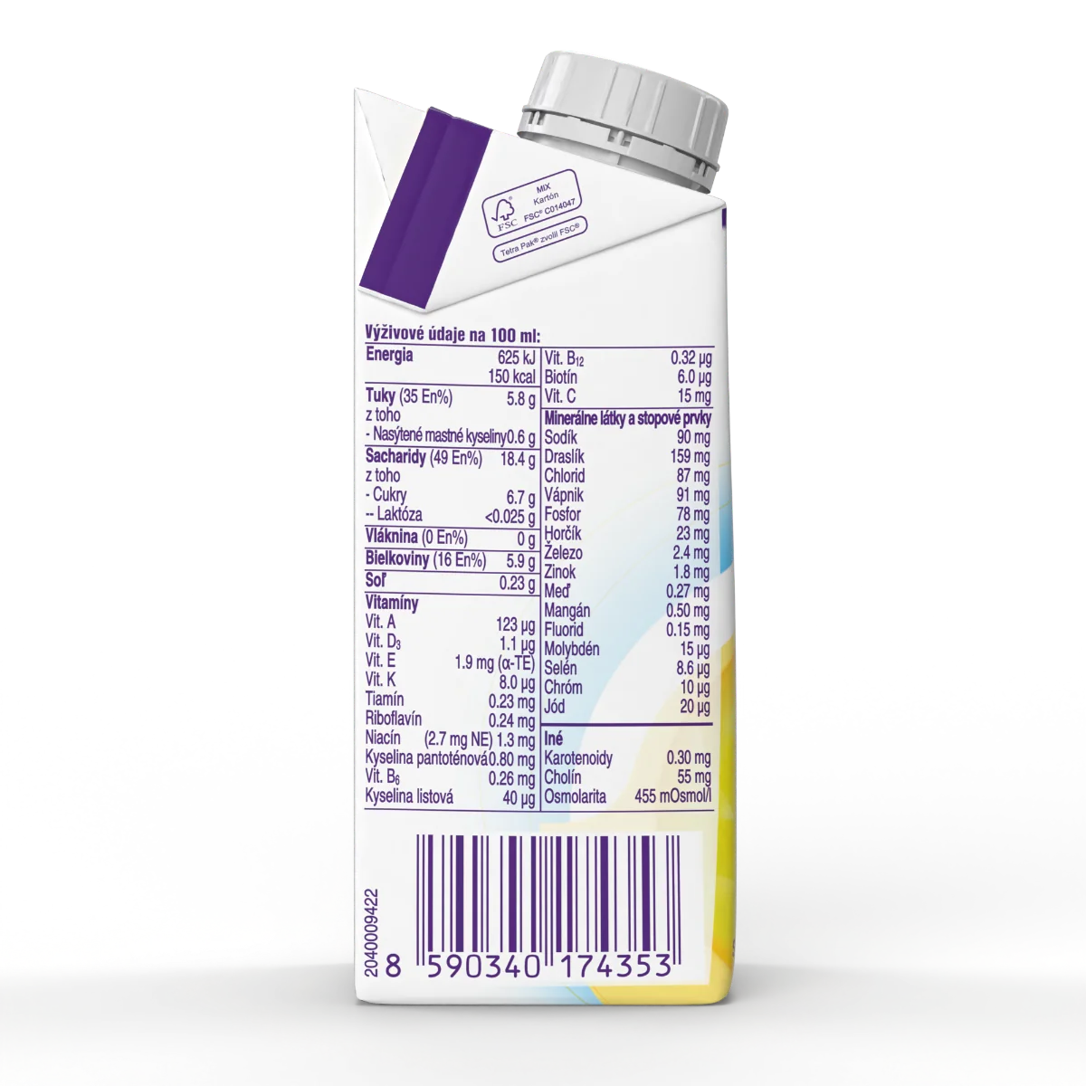Nutridrink s vanilkovou príchuťou 1×200 ml, s vanilkovou príchuťou