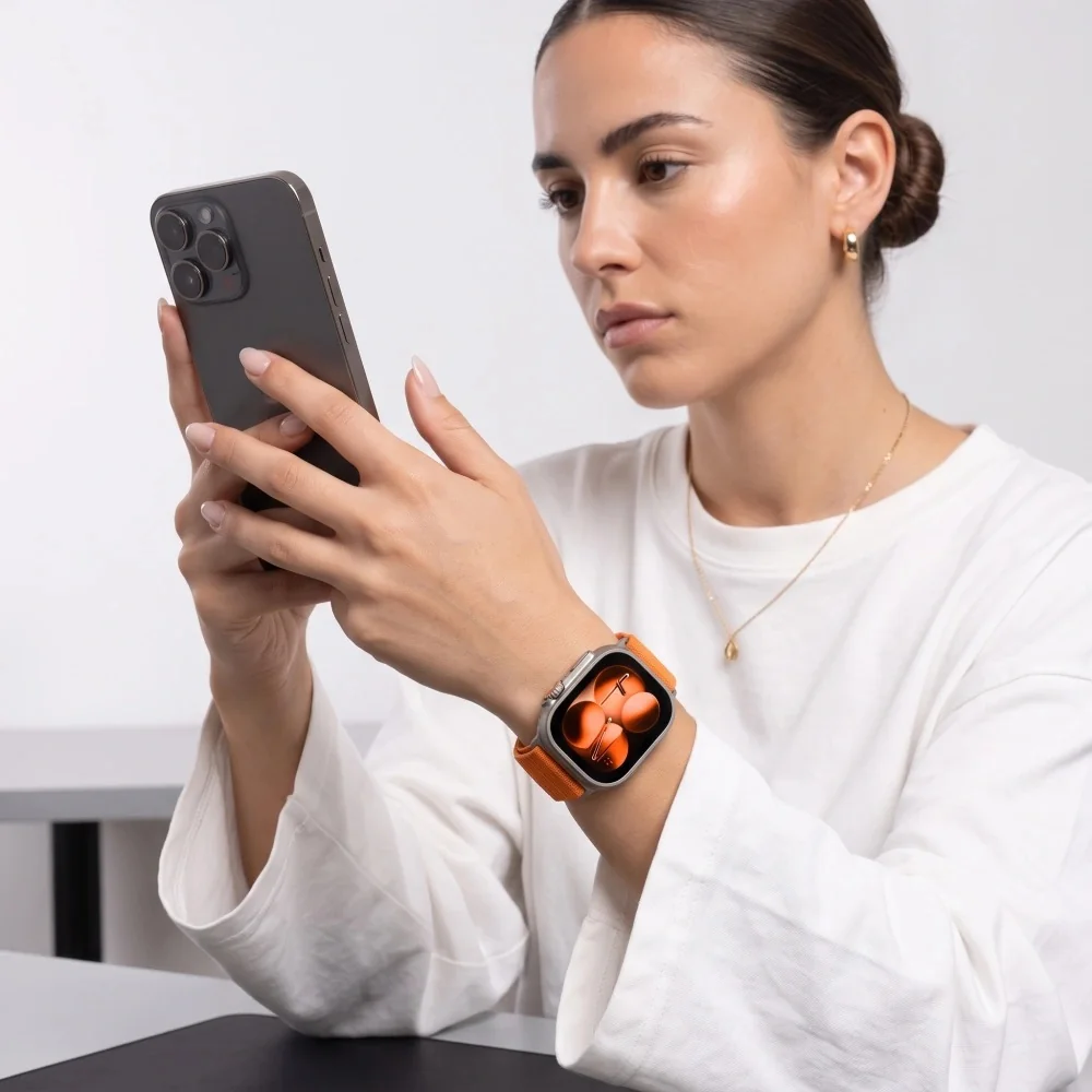 Tech-Protect Nylon Loop remienok na Apple Watch 44/45/46/49mm, orange