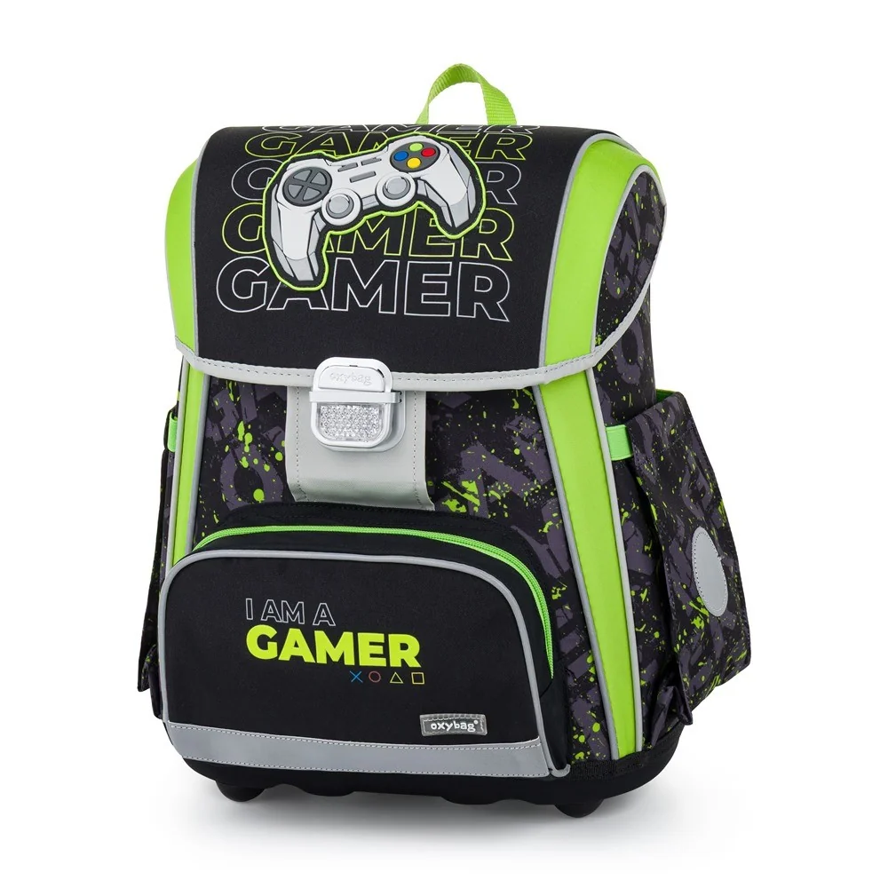 Školská aktovka Gamer Ergonomická, modrá