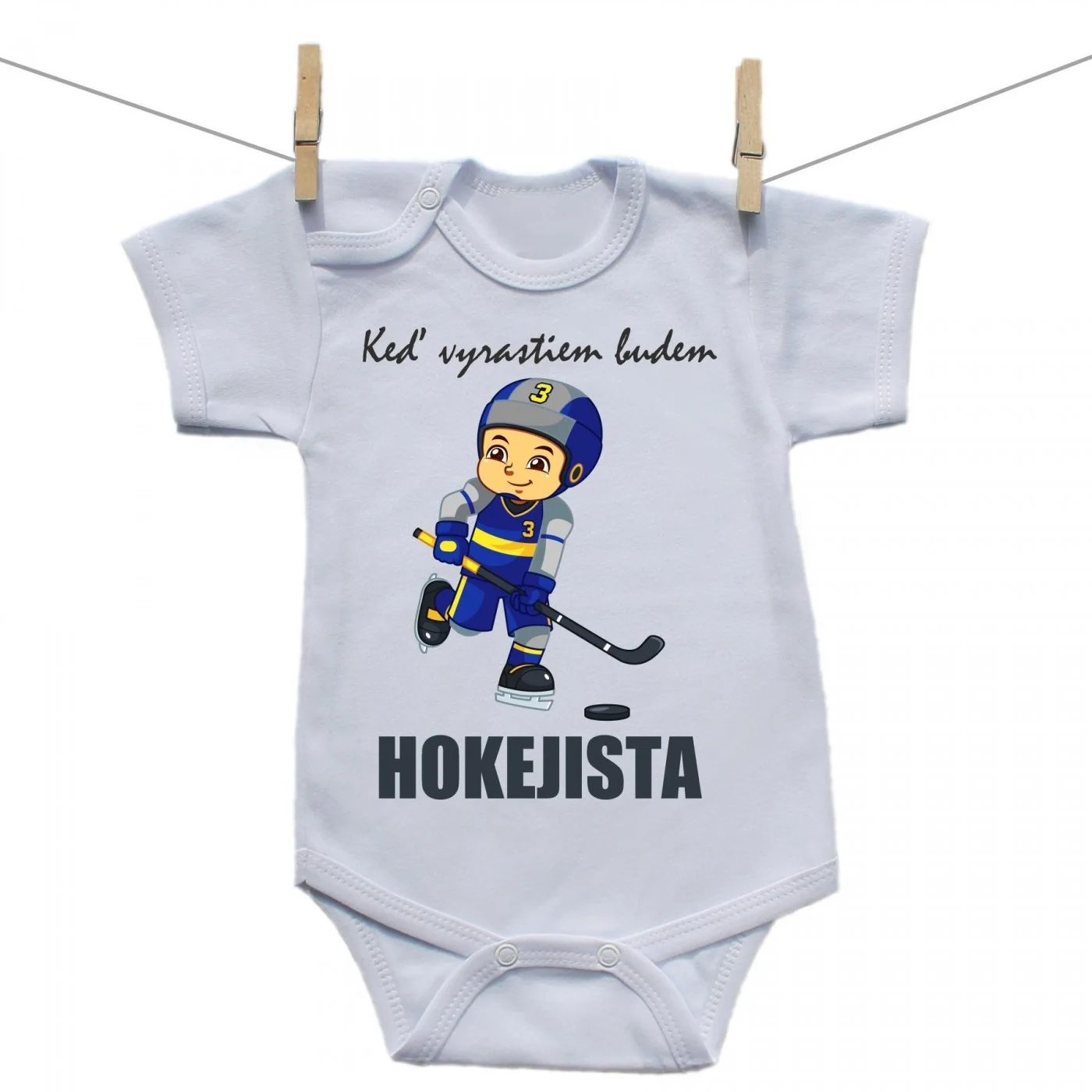 Boodyy Body s krátkym rukávom Keď vyrastiem budem hokejista Veľkosť: 92
