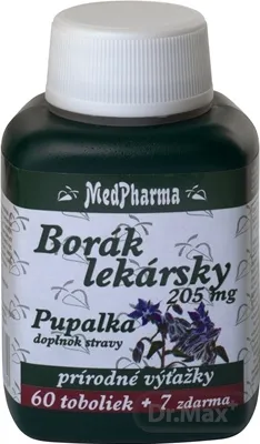 MedPharma BORÁK LEKÁRSKY 205 mg + PUPALKA
