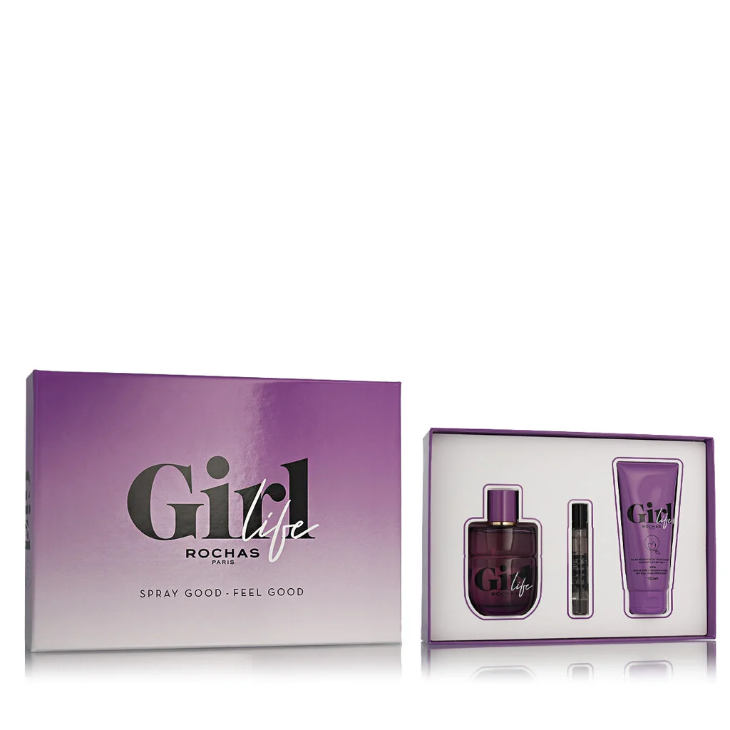 Rochas Girl Life darčeková sada EDP 75 ml + mini 7,5 ml + telový balzam 100 ml