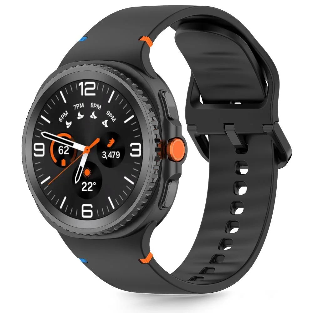 Tech-Protect Silicone remienok na Samsung Galaxy Watch 8 / Classic (40 / 44 / 46 mm), black / 44 / 46 mm), black