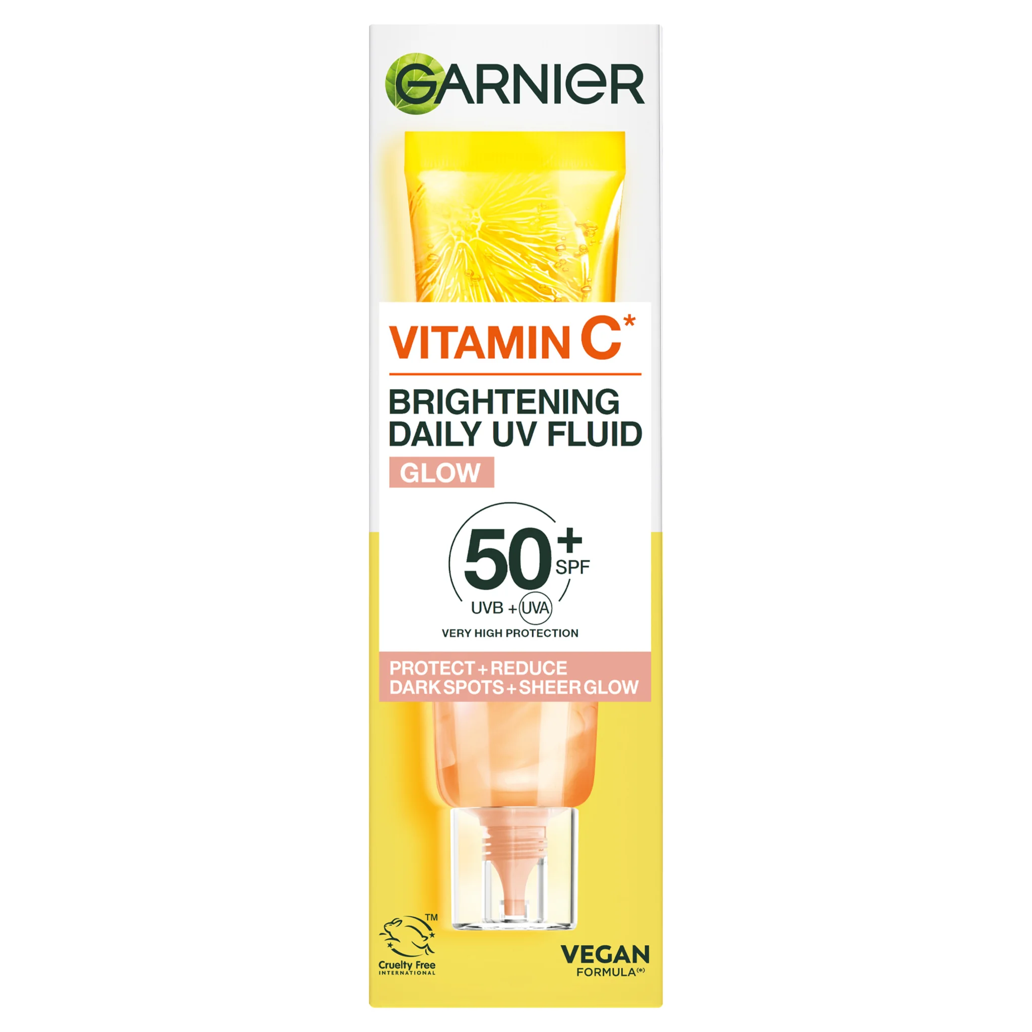 Garnier Skin Naturals Vitamin C denný rozjasňujúci UV fluid SPF 50+ glow 1×40 ml, rozjasňujúci UV fluid