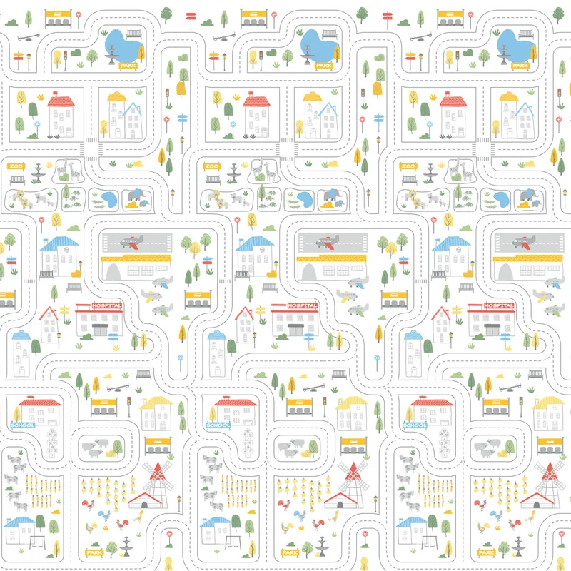 Asalvo Hracia podložka Play Mat XL 120x180 cm Farm-City