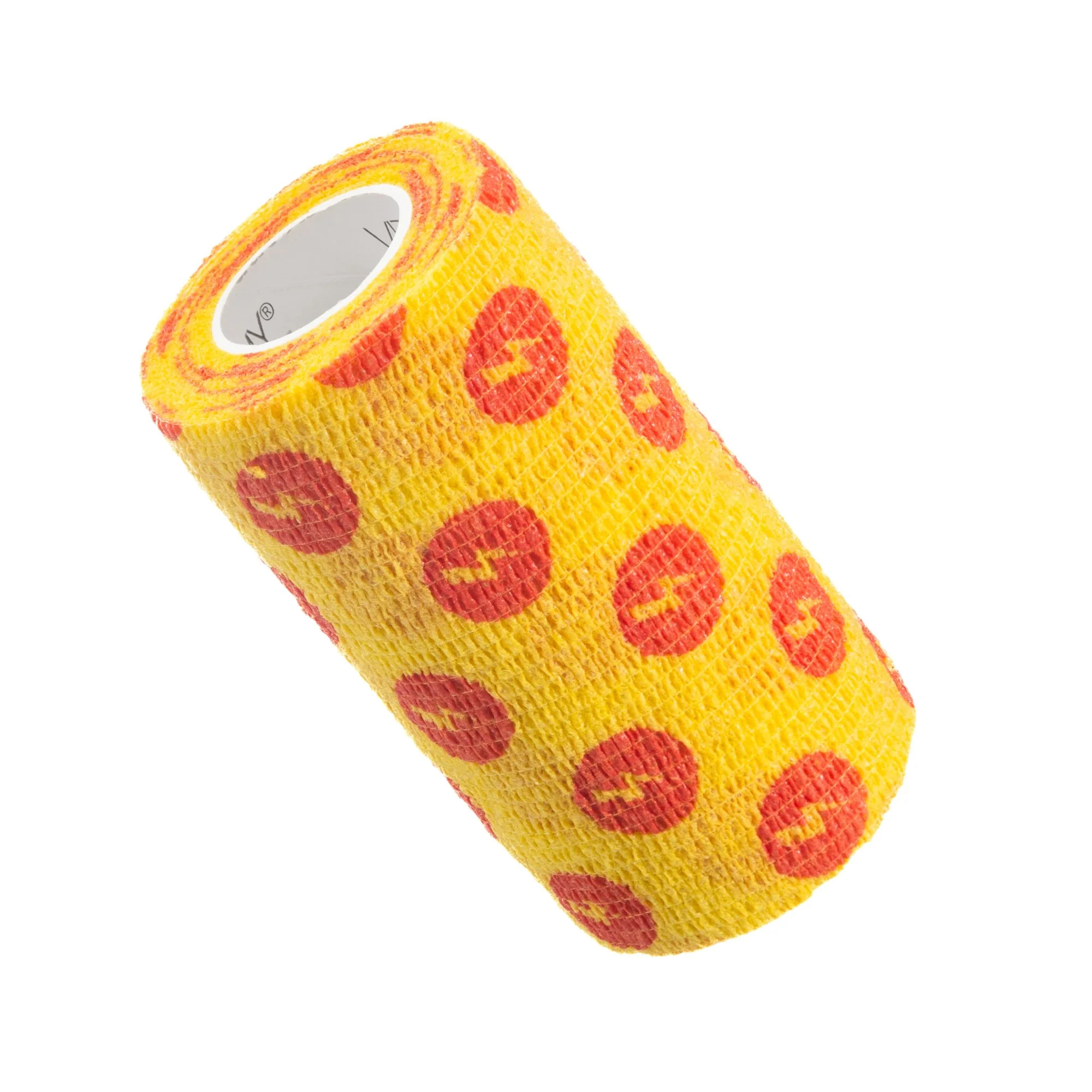 VITAMMY Autoband samolepiaca bandáž žltá s potlačou blesku 10 cm x 450 cm