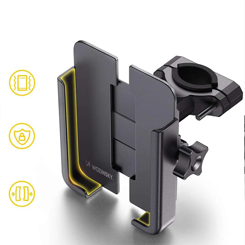 MG Metal Bracket držiak na mobil na bicykel, čierny