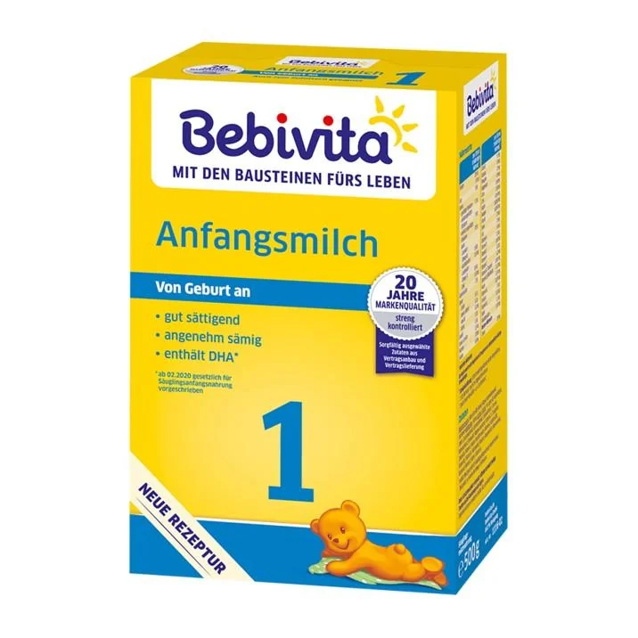 BEBIVITA Mlieko 1 Instantná počiatočná mliečna výživa od narodenia, 500 g 1×500 g