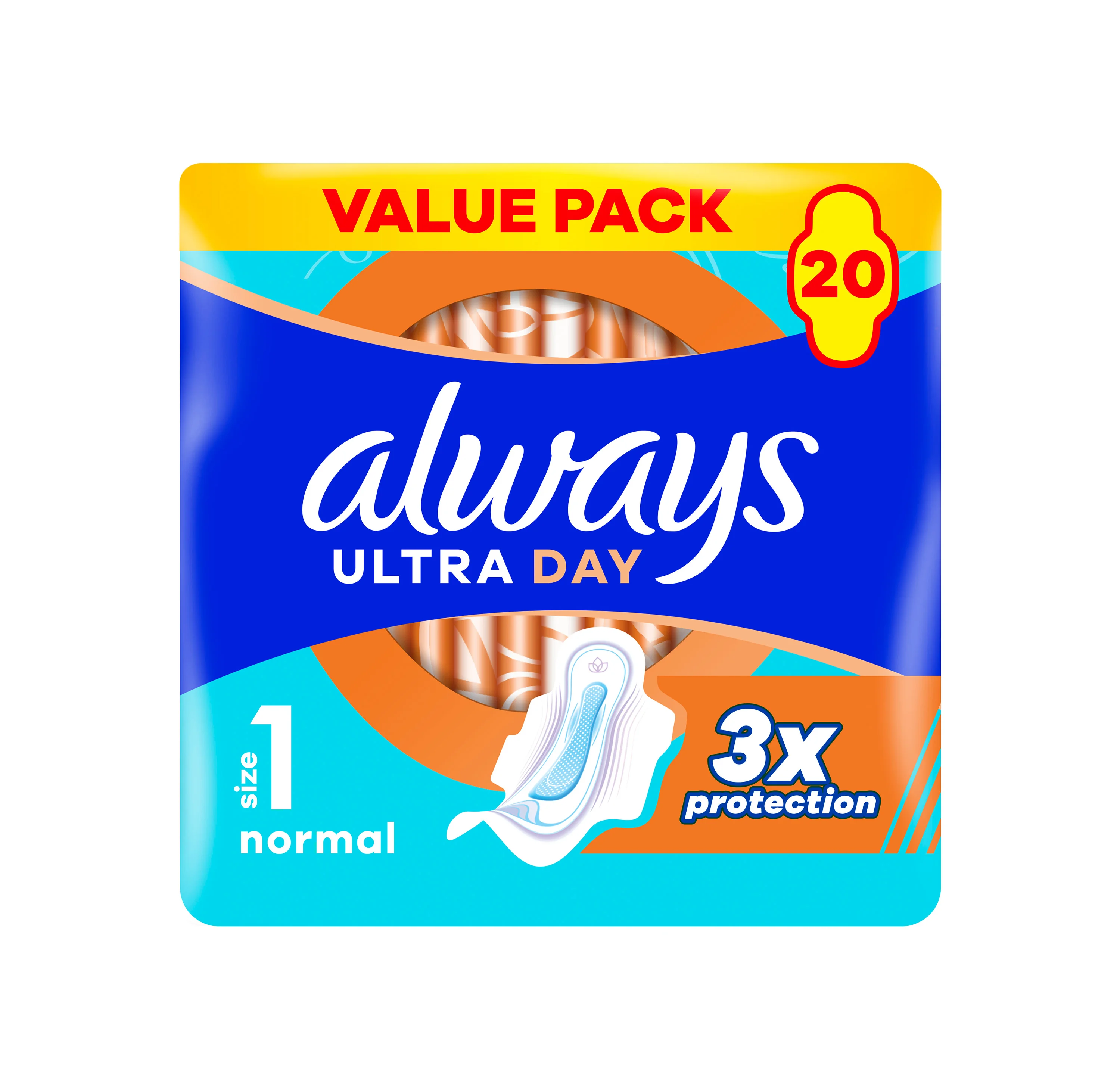 Always Ultra Normal hygienické vložky s kridielkami 20ks, veľkosť 1 20 ks