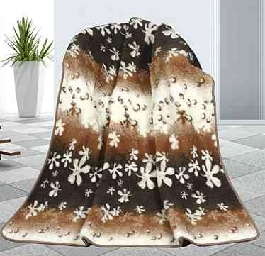 Deka Vlna Europ. Merino 9100/411 155x200 kvety 1×1 ks, bavlnená deka