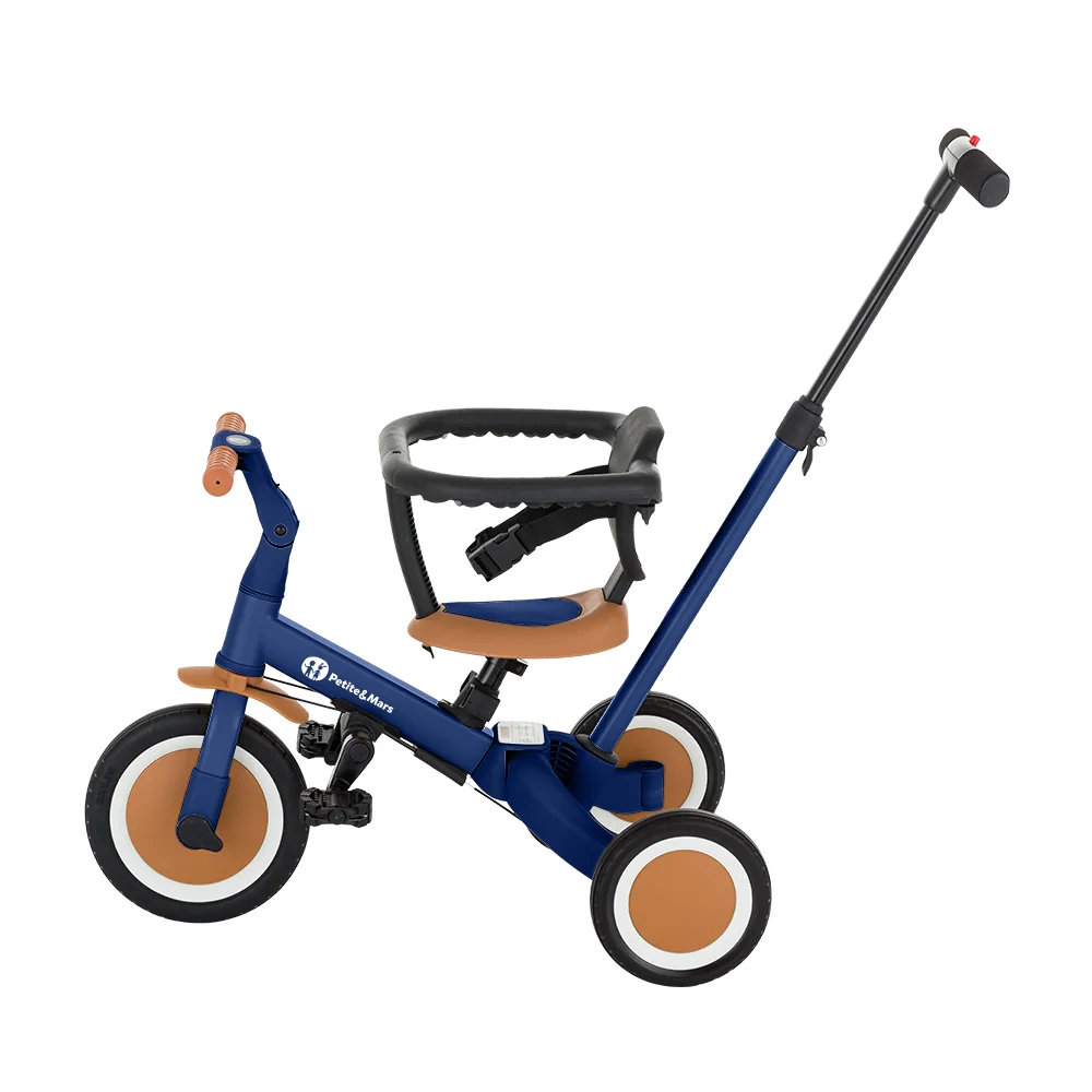 PETITE&MARS Trojkolka multifunkčná 5v1 Turbo Enigmatic Blue 1×1 ks, multifunkčná trojkolka