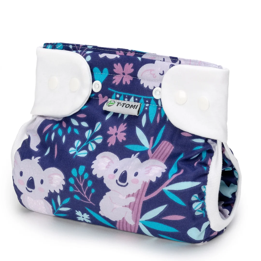 T-TOMI Ortopedické abdukčné nohavičky - patentky Tmavé koaly (3-6kg)