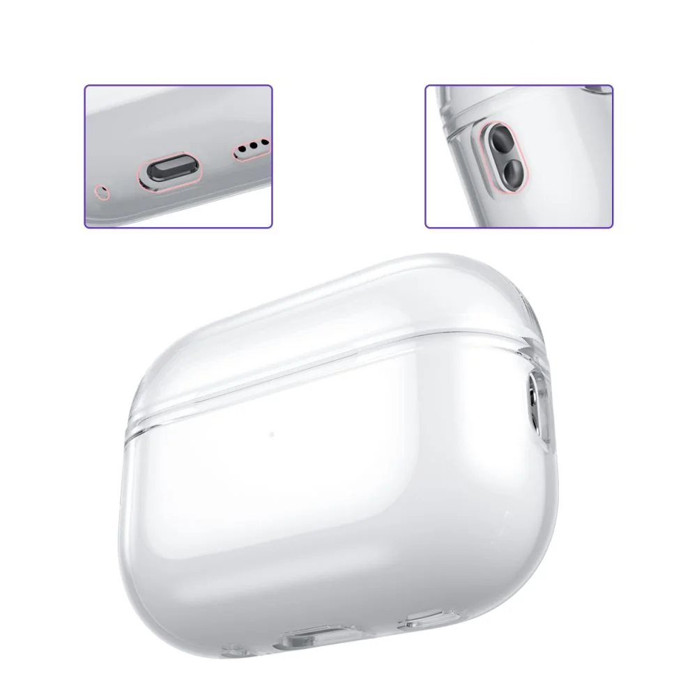 Tech-Protect FlexAir puzdro na Apple AirPods 1 / 2, priesvitné