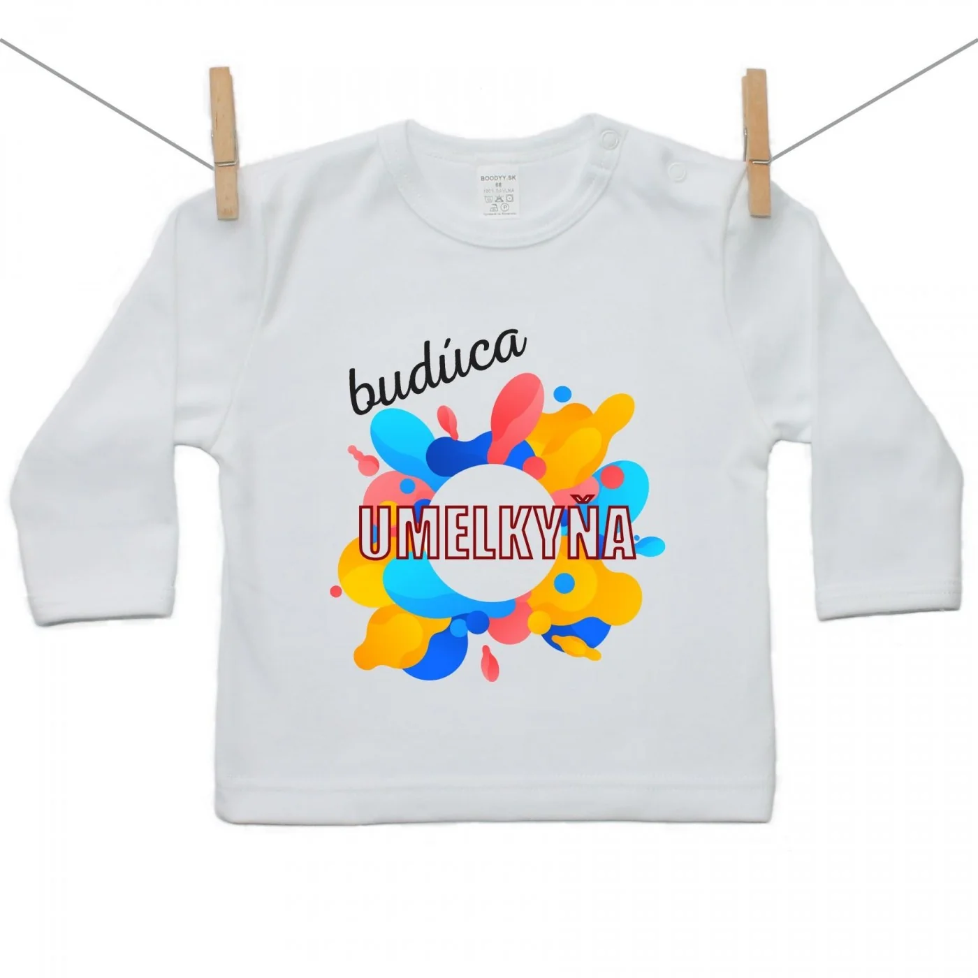 Boodyy Tričko s dlhým rukávom Budúca umelkyňa Veľkosť: 140