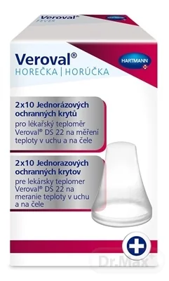Veroval Jednorázové kryty pre dotykový IČ teplomer 2×10 ks, ochranné