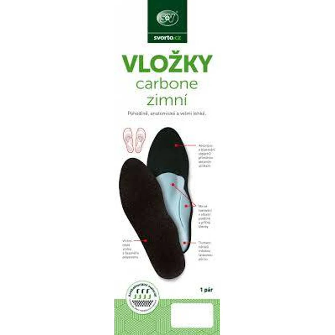 SVORTO 009 vložky carbone zimné - Veľkosť 45