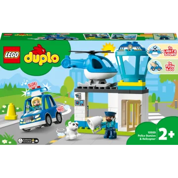 LEGO® DUPLO® 10959 Policajná stanica a vrtulník 1×1 ks, lego stavebnica