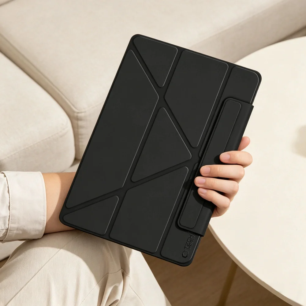 Tech-Protect SC Pen Origami puzdro na iPad 10.9'' 10gen 2022 / 11'' 11gen 2025, čierne gen 2025, čierne