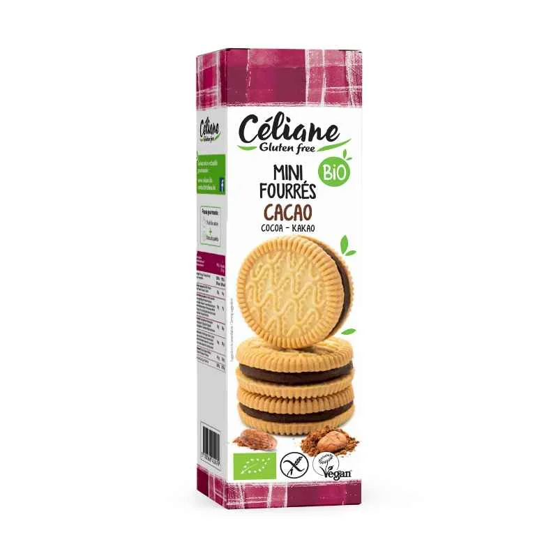 Celiane bezlepkové kolieska spájané čokoládým krémom 1×125 g, bezlepkové kolieska