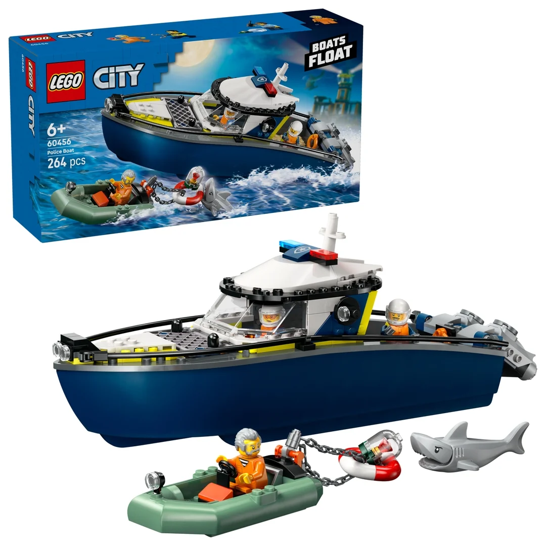 LEGO® City 60456 Naháňačka v policajnej lodi