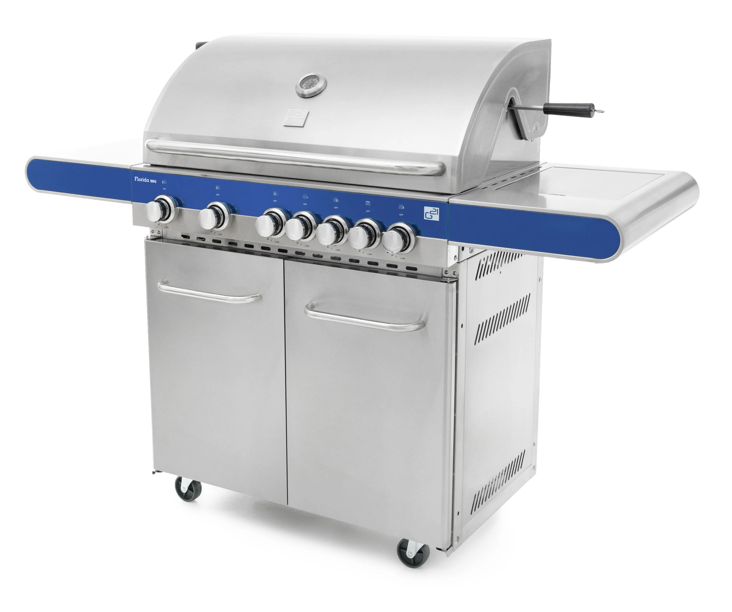 Plynový gril G21 Florida BBQ Premium line, 7 horákov + zadarmo redukčný ventil GAH-7RBSBlue