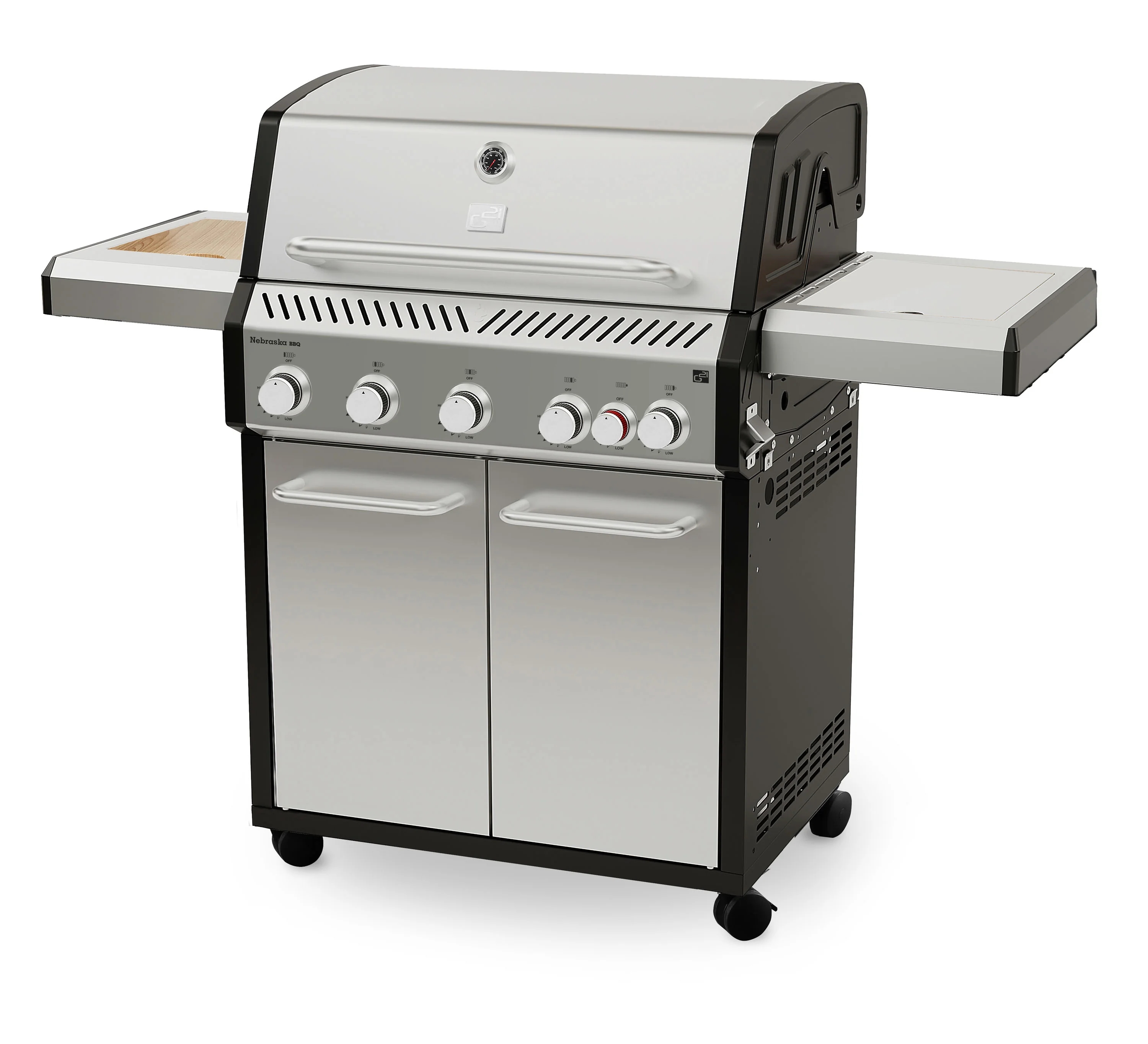 Plynový gril G21 Nebraska BBQ Premium line, 6 horákov + zadarmo redukčný ventil GAH-BBQ6NEBR
