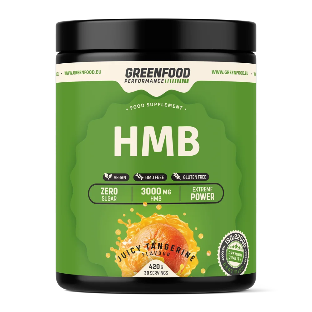 GreenFood Performance HMB Juicy tangerine 1×420 g, nápoj