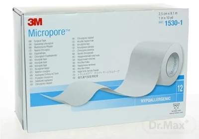 3M MICROPORE náplasť, cievka 1×12 ks, náplaste