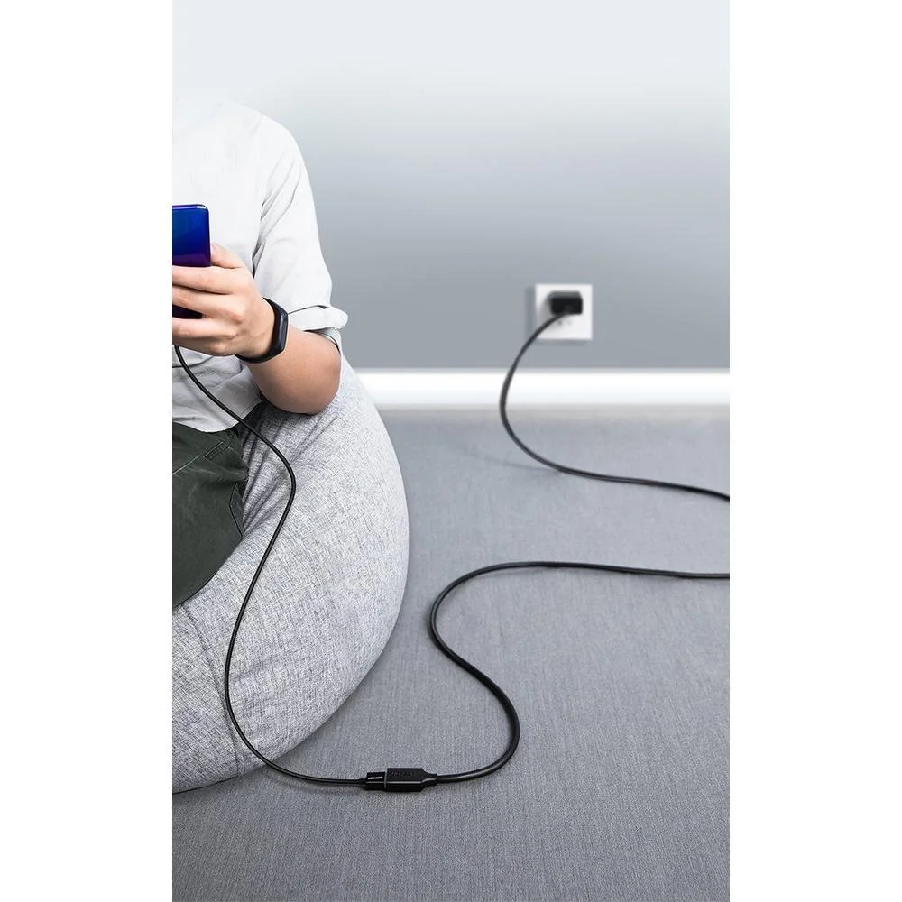 Predlžovací kábel USB 3.0 (samica) - adaptér USB 3.0 (samec) 3m/Čierna