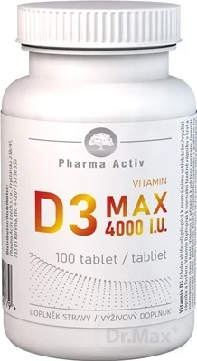 Vitamin D3 max 4000 I.U. 100 tbl