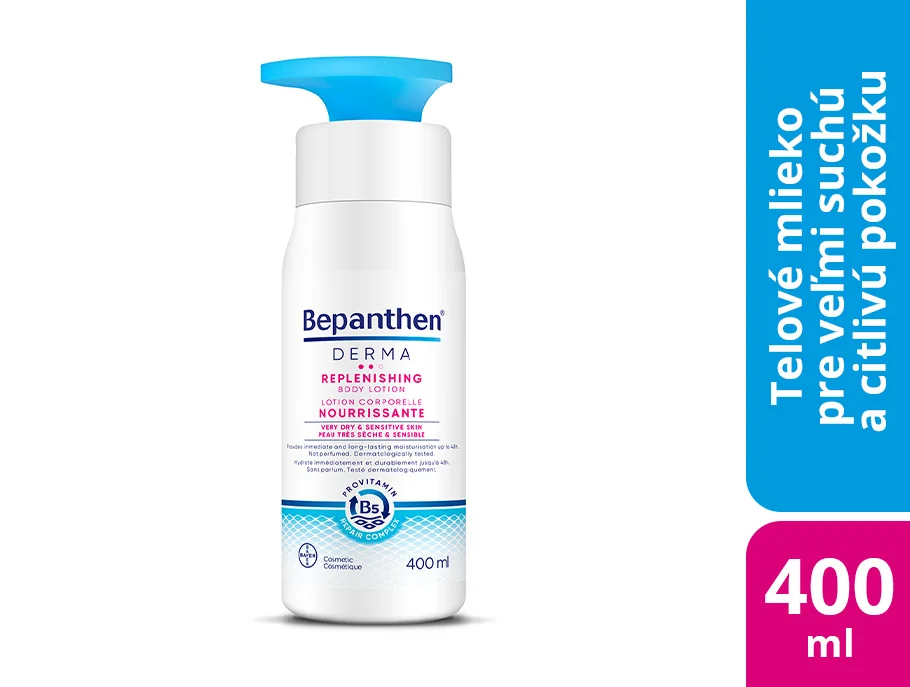 Bepanthen Derma hĺbkovo vyživujúce telové mlieko 400 ml