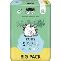 Muumi Baby Pants 5 Maxi+ 10-15 kg, nohavičkové eko plienky 54 ks