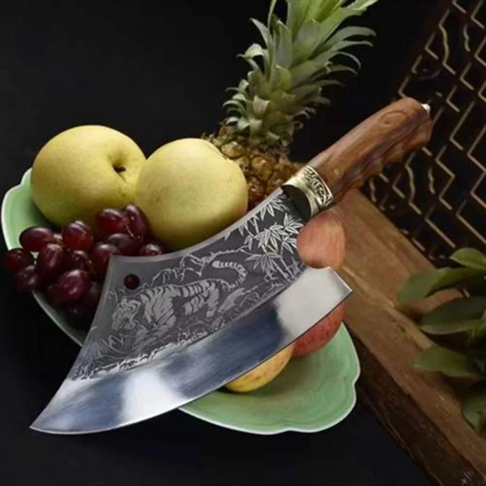 Kuchynský sekáčik s potlačou Tigra 1 ks, Big Cleaver-32cm