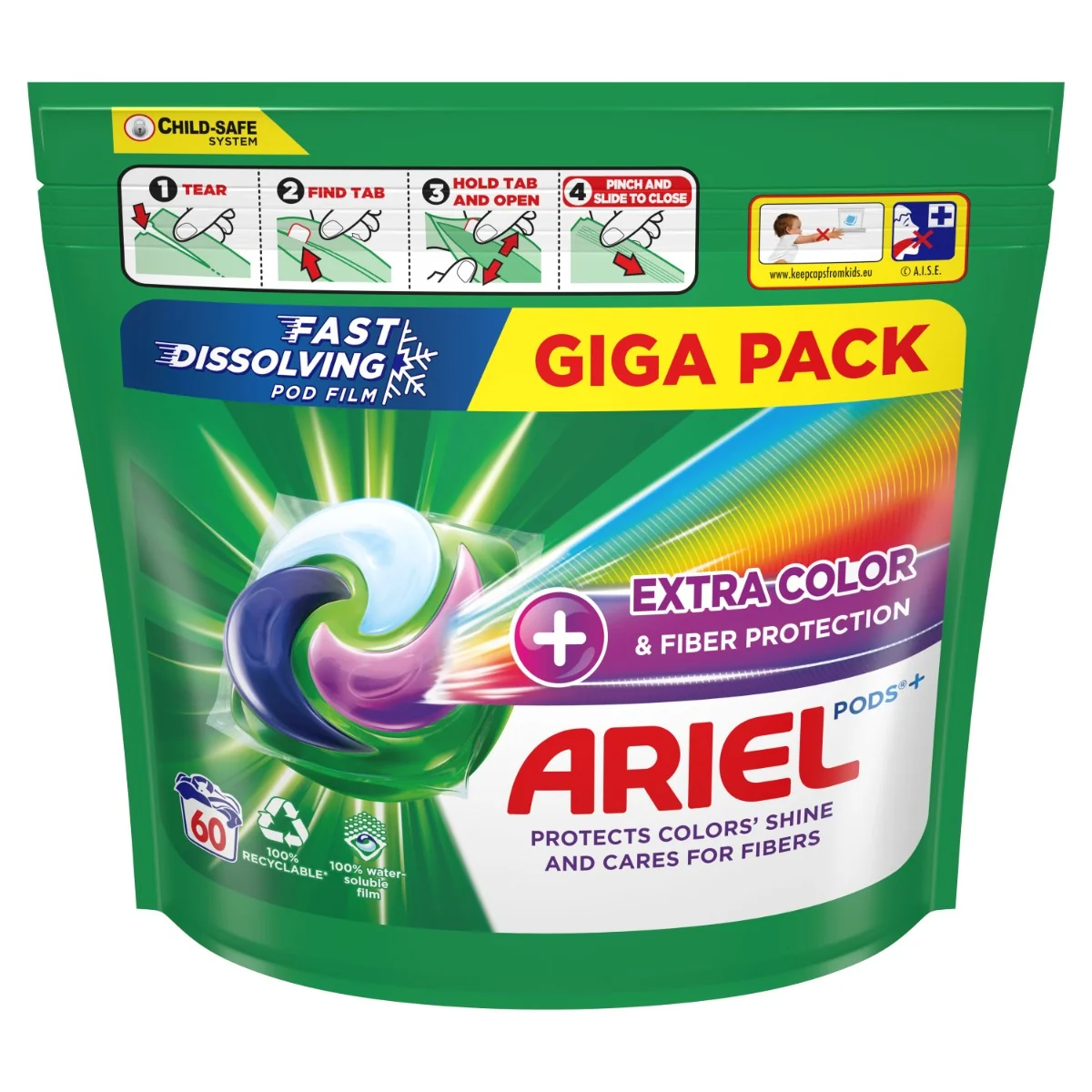 Ariel Gelové tablety 60ks Complete fiber protection 1×60 ks tablety