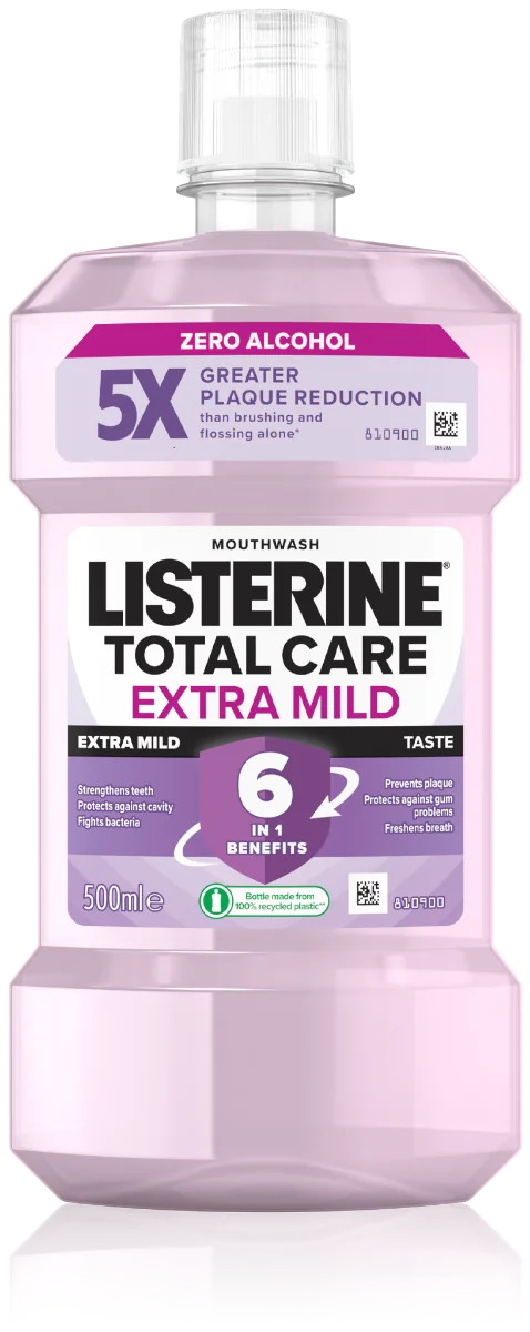 LISTERINE® TOTAL CARE Extra Mild ústna voda 1×500 ml, ústna voda