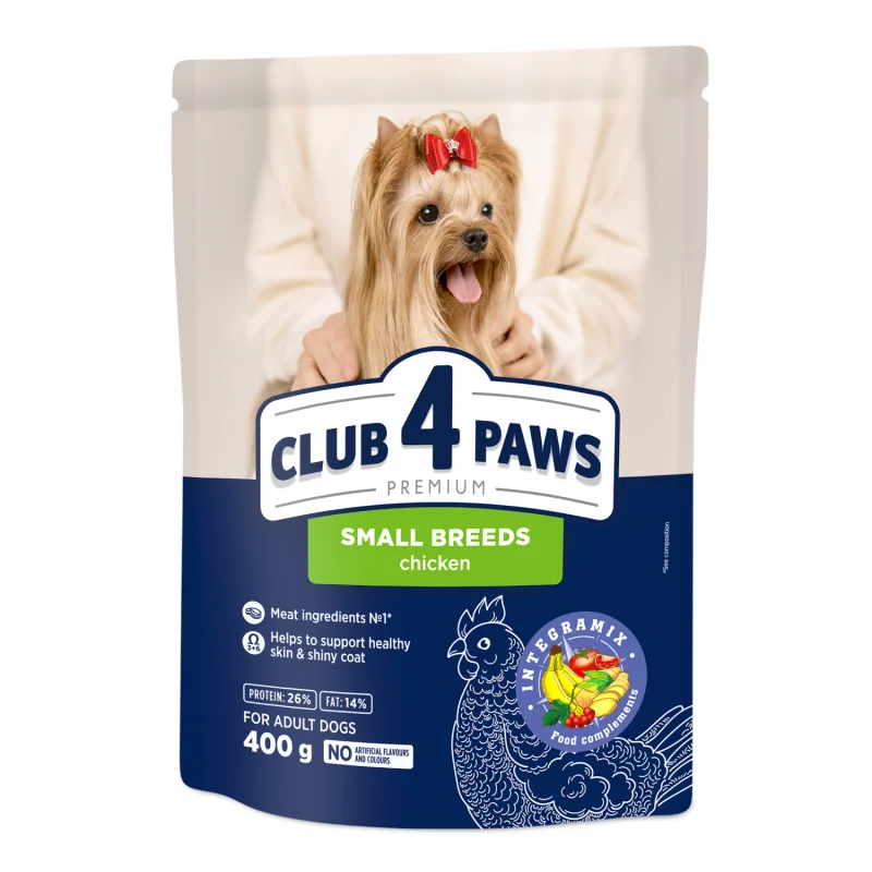 CLUB 4 PAWS Premium pre dospelých psov malých plemien 400 g (9528) 
