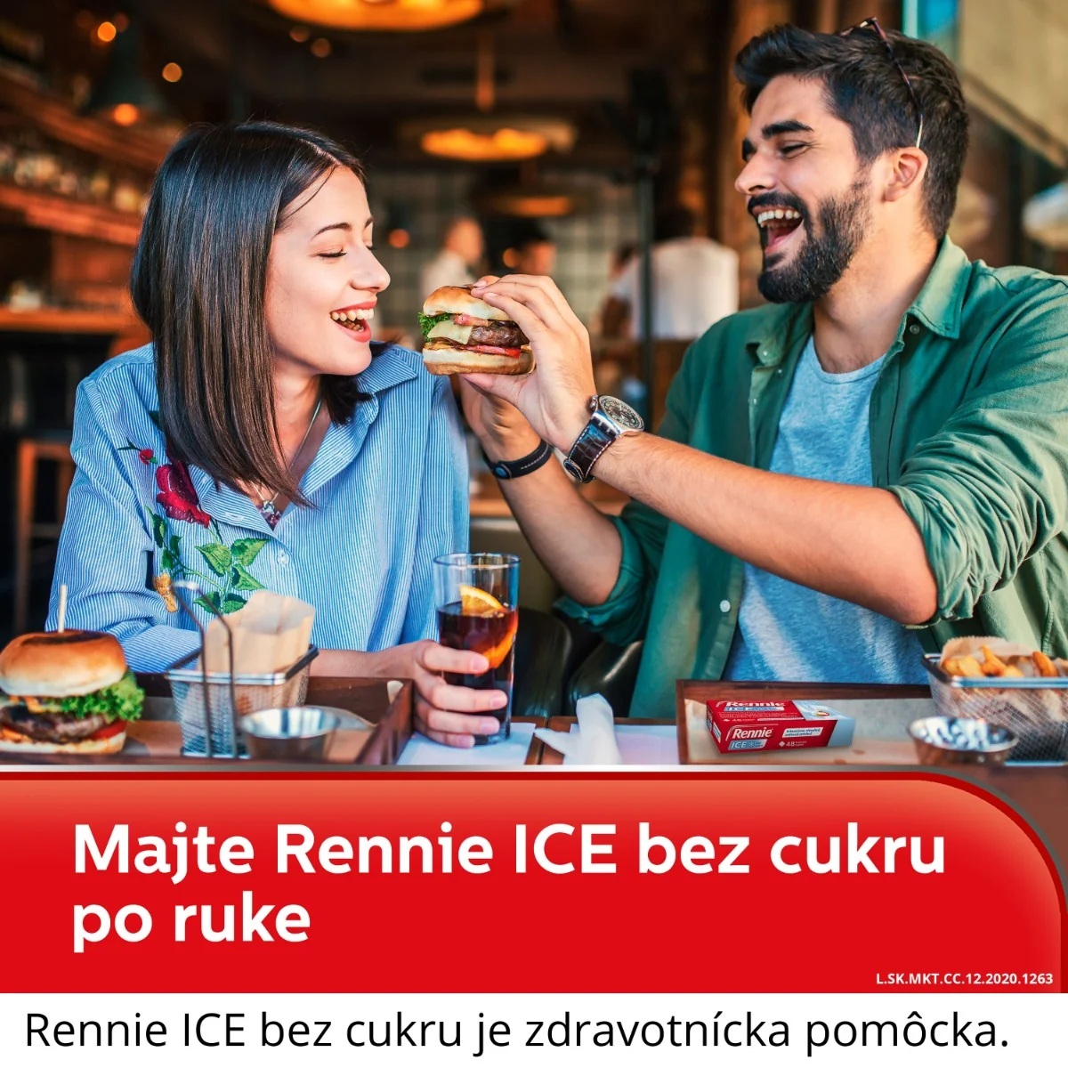 Rennie ICE bez cukru, žuvacie tablety 1×24 tbl, žuvacie tablety