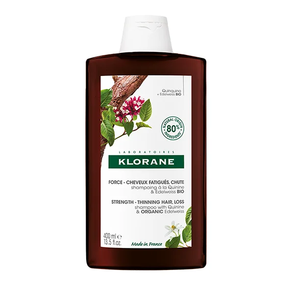 KLORANE Šampón s chinínom a BIO plesnivcom alpínskym 1×400 ml, šampón